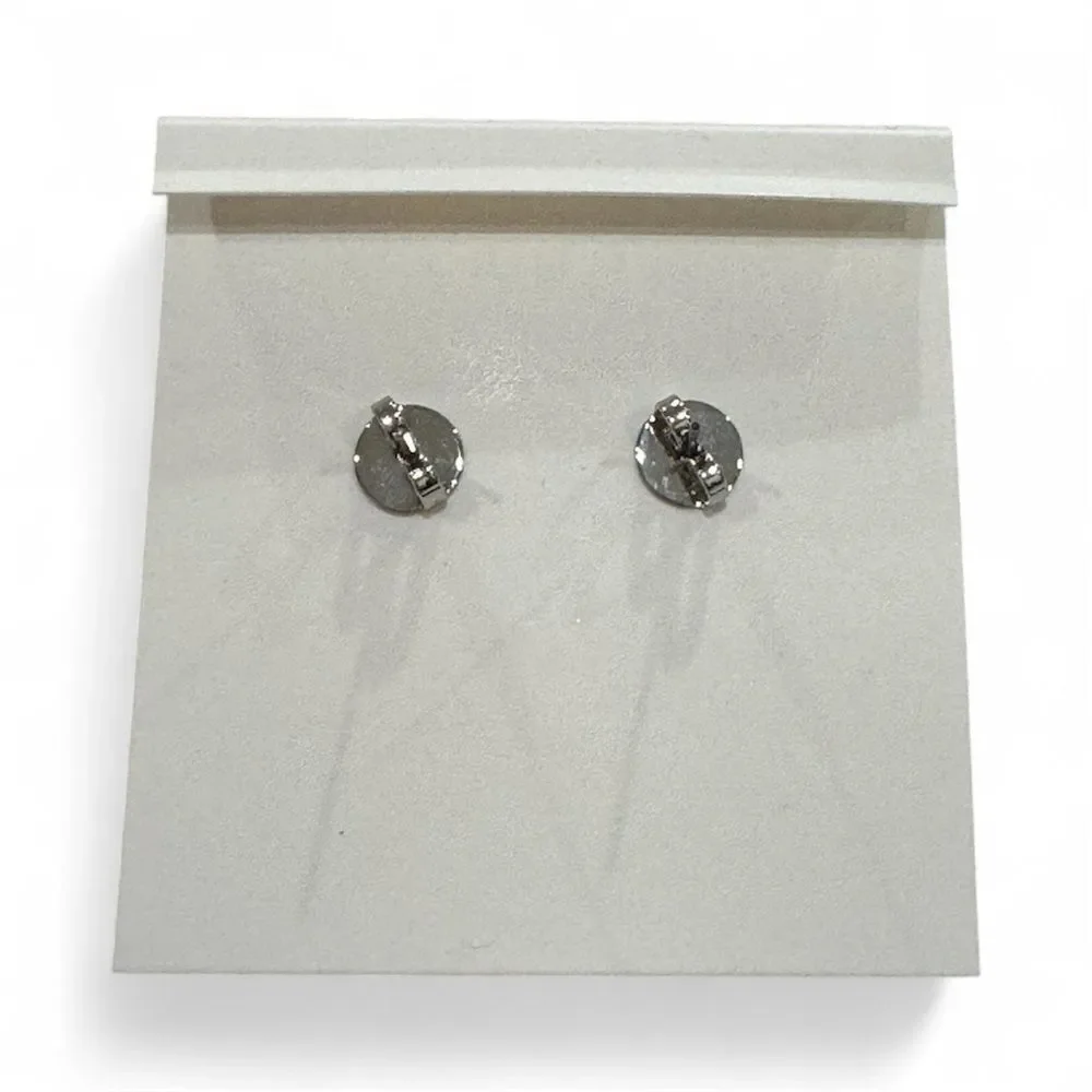 Tory Burch Silver Pearl Drop Earrings